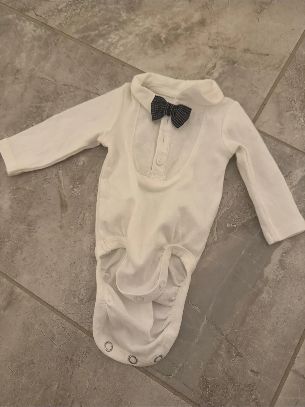 H&M bow tie onesie